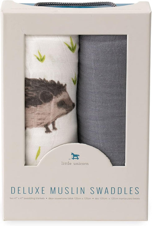 47" 47" Little Unicorn Deluxe Muslin Swaddle Blanket | Rayon Made from Bamboo | x | Unisex