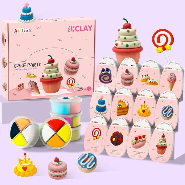 ARTPAR Air Dry Clay for Kids,Modeling Clay Kit,Model Magic Sculpting Set,Ultra Light