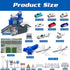Set Airplane Toy with Trucks, Helicopter, Planes, Signs and Airport Playmat, Interactive Early Learning Toys for Boys