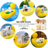 Dog Pool Floats Set with Collapsible Dog Bowl, Non-Toxic Floating Water Toys for Small Dogs, Puppies, Yellow Duck