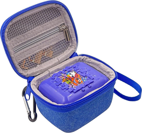 LeoTube Hard Carrying EVA Case for Bitzee Digital Pet - Storage Travel Holder for Kids (Case Only) (Blue)