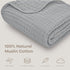 Comfy Cubs 3 Pack, 0-3 Easy Swaddle Blanket, Small for Months Infants and Muslin Baby Blanket Bundled