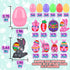 24PACK 2.75inch KissFree Prefilled Easter Eggs with Easter Pop Toys, Easter Eggs Filled with Toys, Easter Basket