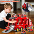 1-3 3-5, 7-in-1 Set 1 2 3 4 5 6 3-9 Fire Truck Toys for Toddler Fire Car Carrier Vehicle for Girls Years Old, Transport