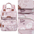 Backpack Diaper Bag for Baby Girl, Multifunction Waterproof Diaper Bag for Mom Dad, Large Pink Floral Baby Diaper Bags
