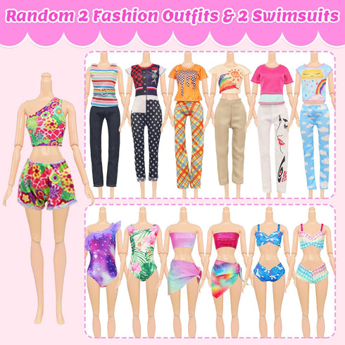101 Package, 5 2 2 2 67 11.5 inch 3-10 ZITA ELEMENT Pcs Doll Clothes and Accessories Ramdom Style Gift Box Wedding