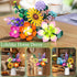 Booyuer Set, (858Pcs) Flowers Bouquet Building DIY Home Offic Botanical Bouquet Decoration Kit, Creative Gift for Mom