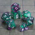 CiaraQ DND Polyhedral Dice Set - Black Dice Bag for D&D RPG Table Games