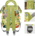 LiSoAkWE Backpack Daypack Backpack Personalized Large Capacity Forest Dinosaur Animals Diaper Bags,Custom Name Casual