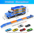Set 55-Inch 6 3 4 5 6 7 HONGTUO Toddler Truck Track with Lights & Sounds Racing Track with Die-Cast Cars, Perfect