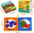 6-Pack Dr.Rapeti Soft Cloth Books Baby Books Bath Books for Baby Infant Toddler Kids Crinkle Squeaky Washable Chewable