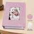 Photo Album 4x6, 100 Pockets, Linen Cover Top Loader Vertical, Slip-in Picture Pink Pockets for Wedding and Family