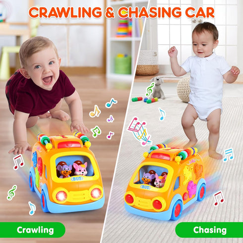 2 2-3, 2 3 4 Toy Cars for Year Old Boy Toys, Baby Boy Gifts, Musical Learning Crawling Toys for Toddlers Educational