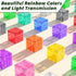 Set, 3+ Magnetic Blocks Building Toys - Transparent Rainbow Magnetic Cubes Outdoor Sensory Autism STEM Toys Gifts