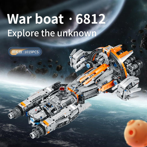 STEM Mechanical Engineering Building Toy, 955 Pcs Starcraft Take Apart Building Blocks, DIY Learning Construction Kit