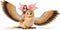 Schleich bayala Flying Fairy with Glam Owl Playset - Magical Fairy and Pet Owl Figurine, Imaginative Toy for Children