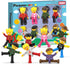 PicassoTiles Magnetic Tiles Compatible - 8pc Character Action Figures Add On Set for Educational Toddlers Toy