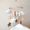 Goukurlsma Neutral Hot Air Balloon Mobile for Crib Boho Baby Crib Mobile for