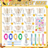 GlikCeil 30 Pack Summer Butterfly Wind Chime Making Kit Spring Make Your Own Wooden DIY Butterfly Wind Chime Arts