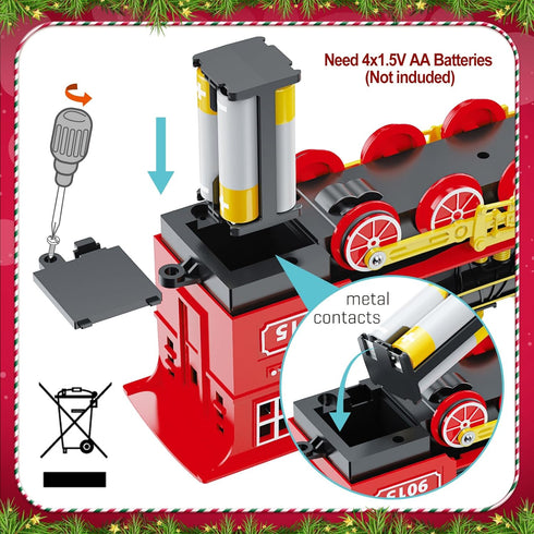 3 4 5 6 7+ Hot Bee Train Toys Train Steam Locomotive Engine Toy, Smoke, Lights & Sounds, for Year Old Kids
