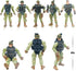 US Army Men Action Figures with Military Vehicles Playset, Toy Soldiers with Trucks, Helicopter for Kids