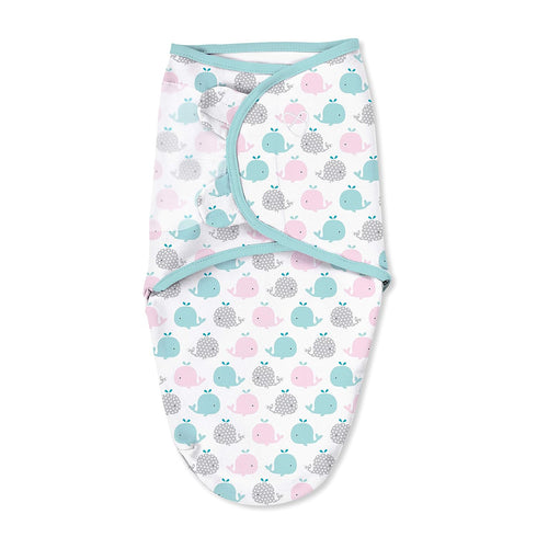 0-3 2-Pack SwaddleMe Original Swaddle Size Small, Months, (Pink Polka Whale)