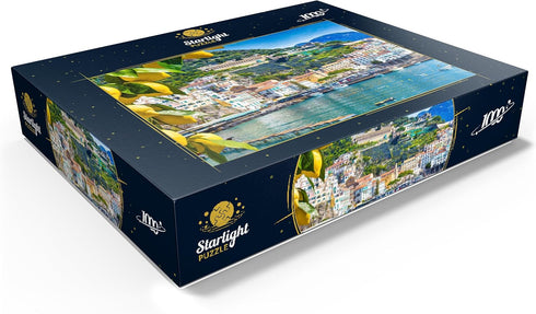 MyPuzzle Panoramic View of Beautiful Amalfi, Hills Leading Down to The Coast, Campania, Italy, Premium 1000 Piece