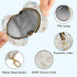 PYBUG Letter Round Pacifier Storage Case, Polyester & TPU Lined with Hook Buckle, Pacifier Container Box for Baby