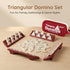 7 56 (2-4 Smilejoy Triangle Domino,Triangular Domino Tiles with Brass Spinners Tabletop Game for Kids Ages and Up