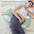 pobopobo Maternity Pillow for Pregnant Women - Pregnancy Pillow for Comfort & Support, Perfect for Side Sleeping, Back