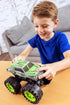 Exploding Monster Truck Toy - Crash Sounds and Lights, Smash It Up Again and Again, for Boys Age 3 and Up
