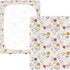 miaozhen 1 Pack 52x28 Cotton Baby Crib Sheets for Boys Girls Ultra Soft Snowfall Berry Cream and Gold Crib Mattress