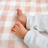 HonestBaby Quilted Baby Blankets - Reversible Organic Cotton for Infant Boys, Girls, Unisex, Strawberry Pink