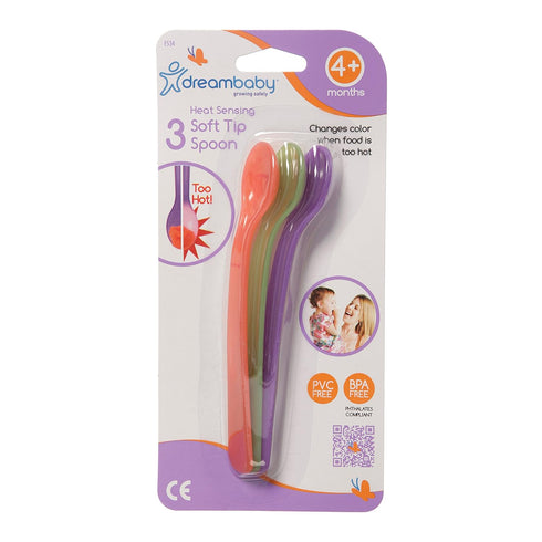Heat Sensing Color Changing Spoons, Dreambaby