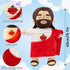 Yelakey Jesus Plush that Breathes, Jesus Stuffed Doll with Glow&Songs, Easter Toy Savior Doll for Church Sunday School