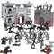Medieval Castle Knight Toy Soldier Army Figurines, DIY Assembled Cavalry with 36 Soldiers for Boys