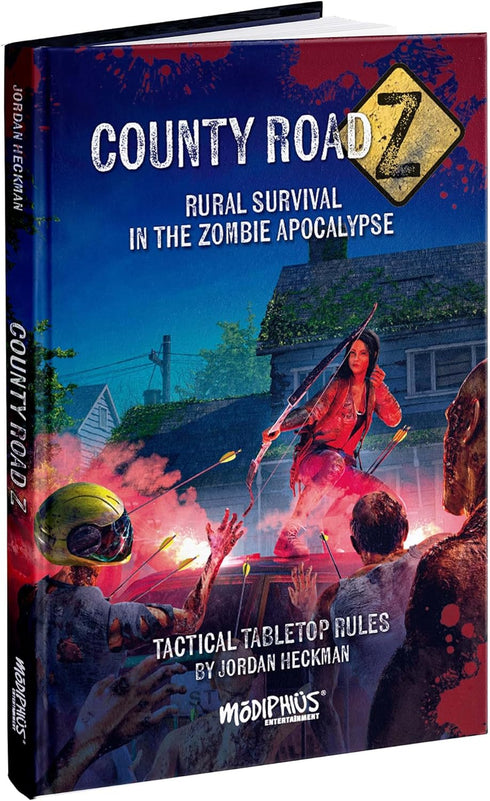 Modiphius Entertainment: County Road Z Core Rulebook - Hardcover RPG Book for Rural Survival in The Zombie Apocalypse