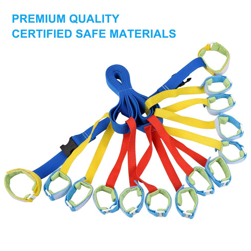 Children Safety Walking Rope with 12 Handles for Daycare, Preschool, and Outdoor Activities - Adjustable & Safe