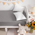 2 Pack 28"x52" NTBAY Waterproof Crib Mattress Protector, Quilted Toddler Fitted Sheet - Machine Washable - Soft