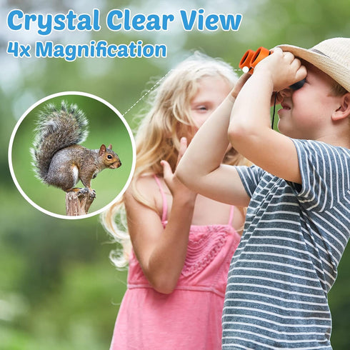 12 Pcs Binoculars for Kids - Shock Proof Educational Learning Binoculars for Age 3-12 Years, Outdoor Activities