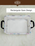 HUNRUNG Rectangle Storage Basket Cute Canvas Organizer Bin for Pet/Children Toys, Books, Clothes Perfect