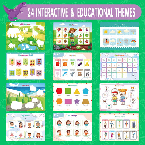 24 3-5, 3-6 NASHRIO Montessori Themes Busy Book for Toddlers Engaging Preschool Learning Activities for Home School