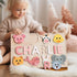1st 0-3: Cute Name Puzzle: Personalized with Name and Animals | Birthday Gift, Wooden Toy Playful Learning Experience
