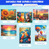 6 Packs Large Piece Jigsaw Puzzles for Elderly, Alzheimer's Cognitive Gift for Seniors, 6 Storage Bags (16&35)