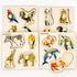 QUOKKA Wooden Puzzles for Toddlers 1-3 - 4 Set Animal and Birds Pegged Learning Toy for Kids Gift