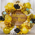 ALL-IN-1 Bee Balloons Garland Kit & Arch - Black Yellow and White Bumble Bee Balloons for Gender Reveal Party Supplies