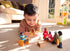 Set 6 Set| 4.3" 3.5" Hape African American Wooden Doll House Family| Dollhouse People of Action Figure Wire Adults: H;