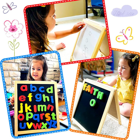 INNOCHEER Magnetic Letters and Numbers for Toddlers, Magnetic Board for Kids, ABC Alphabet Magnets, Educational Dry