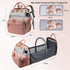 AHNTTGS Backpack Baby Diaper Bags with Changing Station, Large Capacity Diaper Bag for Moms Dads with USB Charging