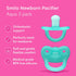 3 Pack 0-2 Smilo Newborn Baby Pacifier - of Orthodontic Pacifiers for Babies from Months - Expands to Support The